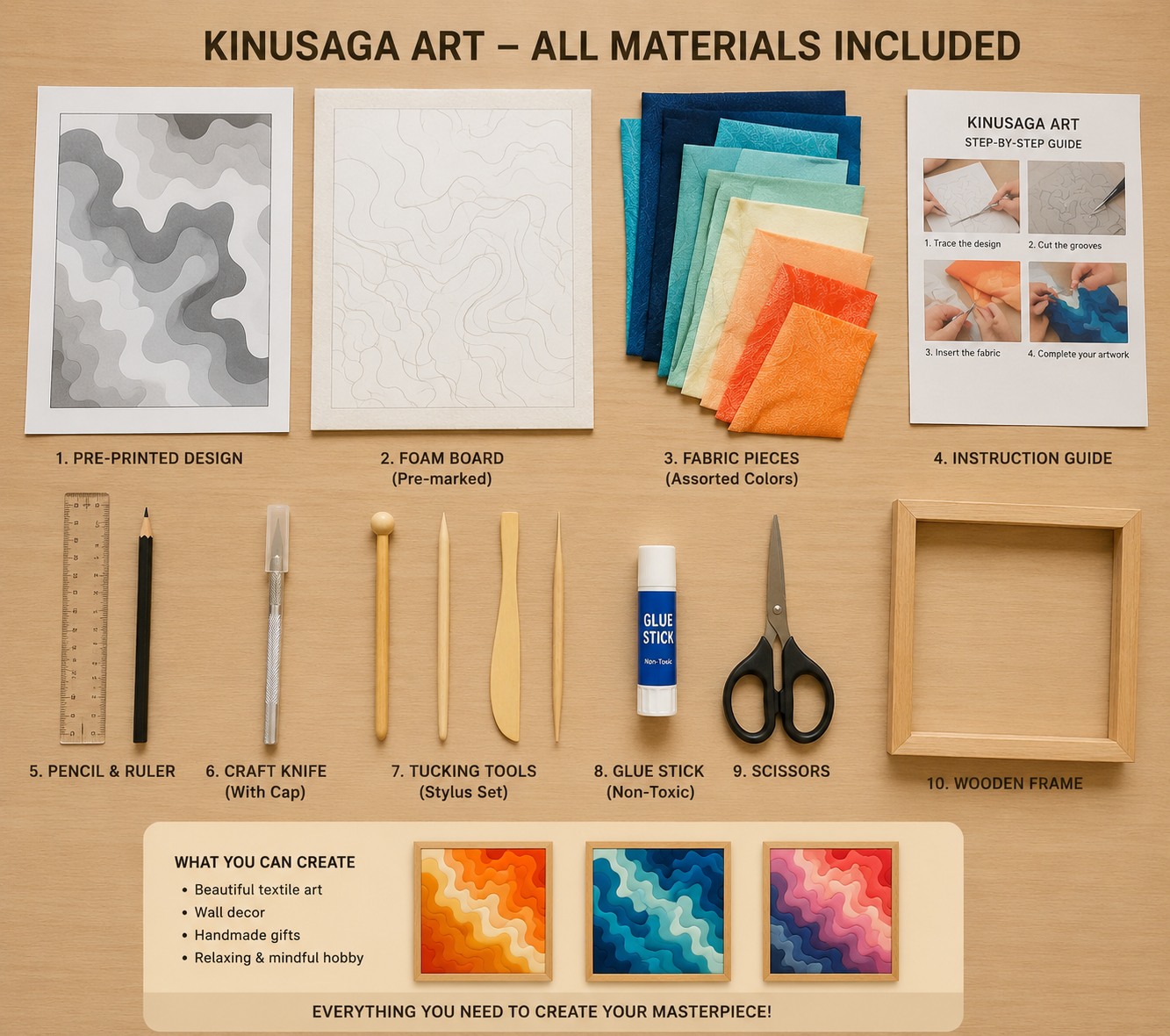 Lotus kinusaga art frame kit